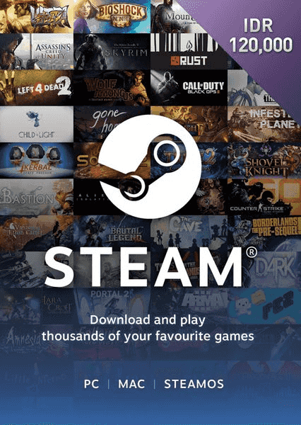 Beli Steam Wallet IDR 120 000 Steam Terlengkap Dan Termurah Desember 