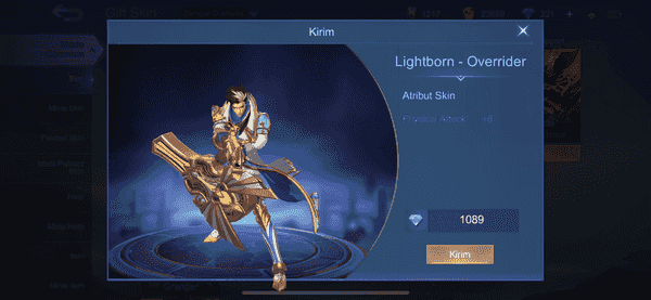 Gambar Mobile Legends Lightborn - Overrider (Granger Lightborn Skin) — 1