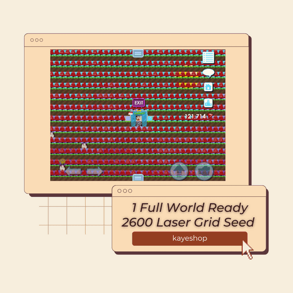 Buy World LGRID / LASER GRID FARM 2600 SEED FULL WORLD Growtopia