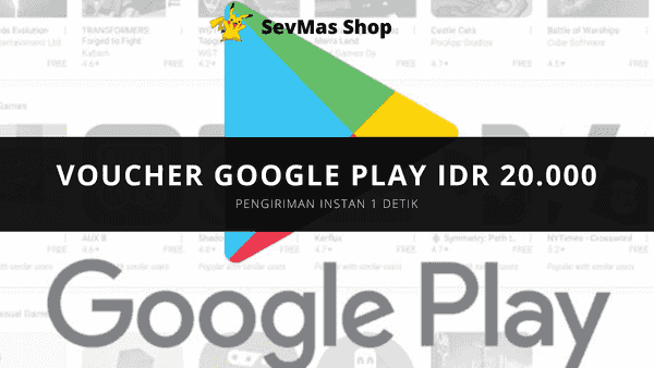 Gambar Voucher Google Play IDR 20.000 — 1