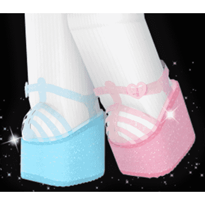 glittering jelly platforms