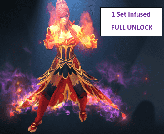 Buy Item Ready Trade Infused Bewitching Flare 2 STYLE ( Lina set ) Dota 2  429932 | itemku