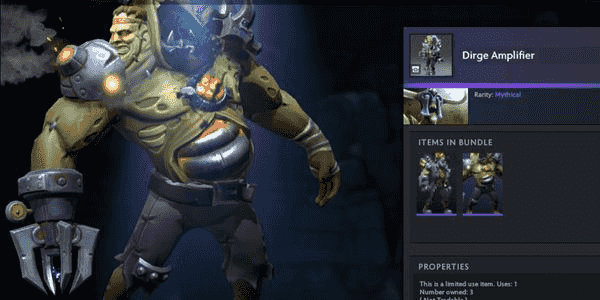 Buy Item Gift Dirge Amplifier (Undying set Bundle Diretide