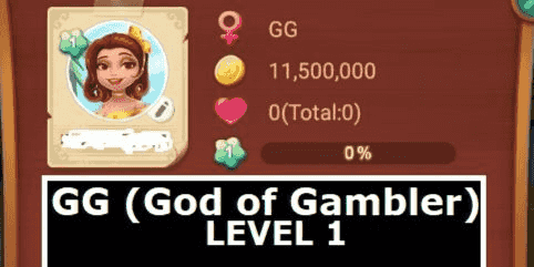 Gambar Higgs Domino akun GG (God of Gambler) Level 1 — 1