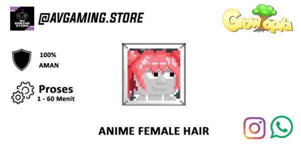 Buy Item Anime Female Hair Growtopia 1489239 | itemku Singapore