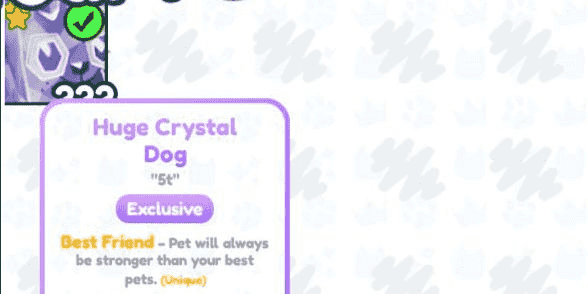 Beli Pet Exclusive Huge Crystal Dog Pet Simulator X Roblox Terlengkap