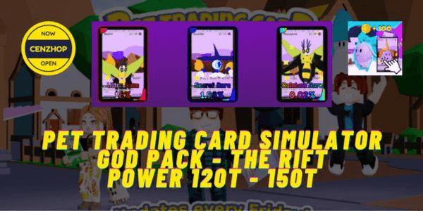 Gambar Roblox Pet Trading Card Simulator - God Pack - The Rift — 1