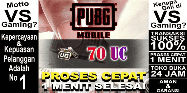 Gambar PUBG Mobile Indonesia 70 UC — 1