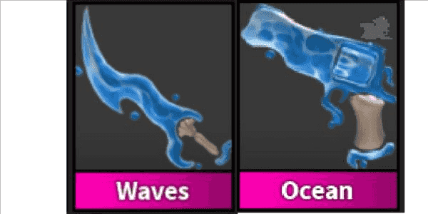 Keychain Knife Set Ocean Per Roblox Murder Mystery 2 - Godly Knifes And Guns, Collezione Limited Edition Mm2 Godly Knives And Guns - Foto 7