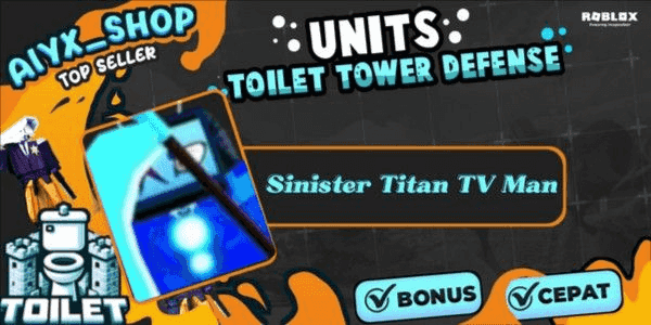 Gambar Toilet Tower Defense Roblox Sinister Titan TV Man — 1