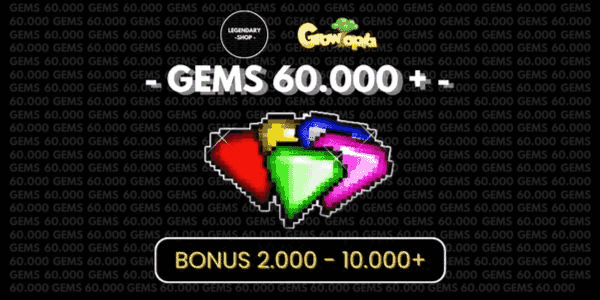 Gambar Growtopia Gems 60.000+ — 1