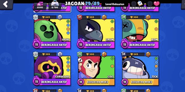 Buy Account ACCOUNT GG TROPHY 35K 79 BRAWLERS TOTAL 10