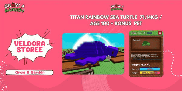Buy Pets TITAN RAINBOW SEA TURTLE AGE 100 BONUS PET