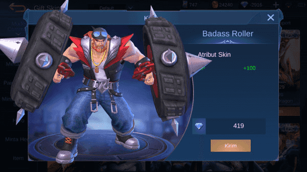 Gambar Mobile Legends Badass Roller (Elite Skin Baxia) — 1