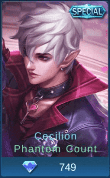 Gambar Mobile Legends Phantom Count (Special Skin Cecilion) — 1
