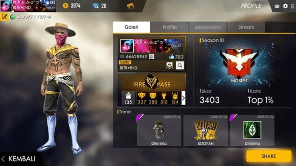 avatar Jual FF