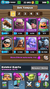 Gambar Product Clash royale arena 10 bisa CN lev 9 legend lumayan