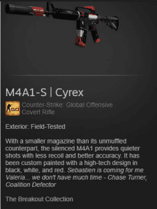 Gambar Product M4A1-S | Cyrex (Covert Rifle)