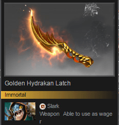 Golden Hydrakan Latch (Immortal Slark)