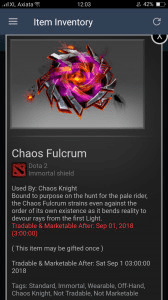 Chaos Fulcrum (Immortal TI7 Chaos Knight)