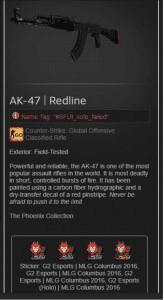 Gambar Product AK-47 | Redline (Classified Rifle)