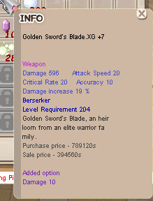 Gambar Product TBSW Golden Sword XG +7