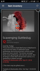 Scavenging Guttleslug (Immortal TI7 Pudge)