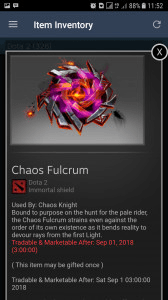 Chaos Fulcrum (Immortal TI7 Chaos Knight)