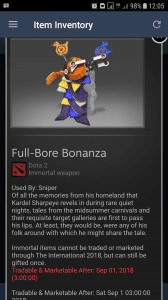 Full-Bore Bonanza (Immortal TI7 Sniper)