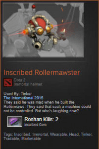 Gambar Product Inscribed Rollermawster (Immortal Tinker)