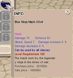 Blue Ninja Mask.XG+9(BNM)