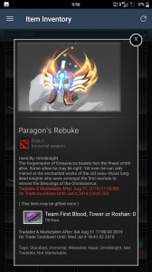 Gambar Product Paragon's Rebuke (Immortal TI8 Omniknight)