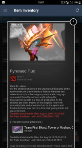 Gambar Product Pyrexaec Flux (Immortal TI8 Jakiro)