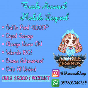 Gambar Product Fresh Account Mobile Legend