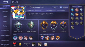 Gambar Product JUAL AKUN ML ADA 2 SKIN LEGEND