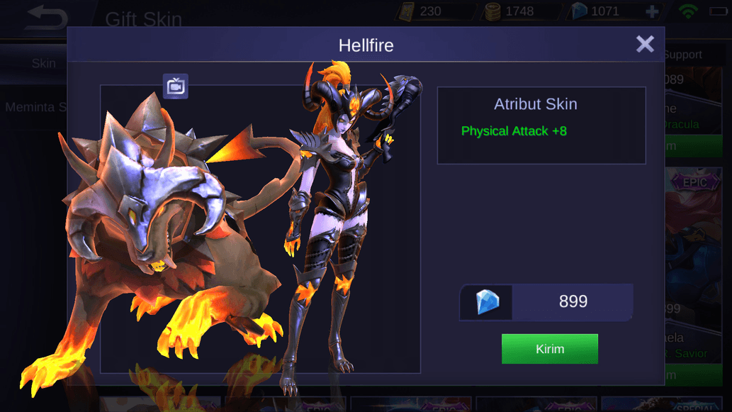 Gambar Product Hellfire (Epic Skin Irithel) no delay