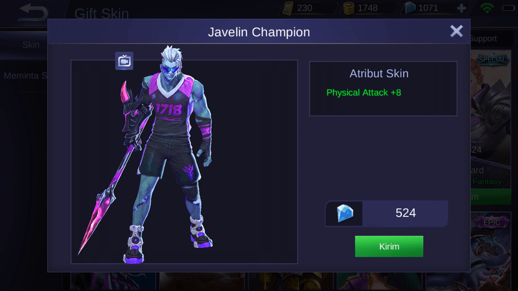 Gambar Product Moskov (special skin moskov) no delay