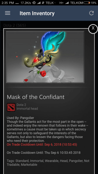 Mask of the confidant