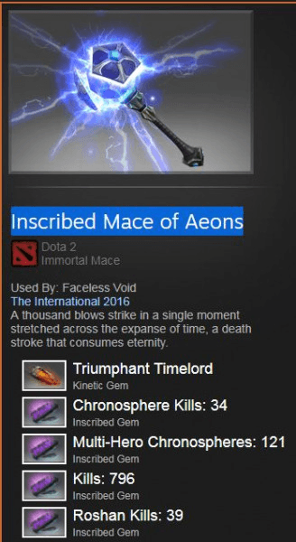 Mace of Aeons (Immortal Faceless Void)