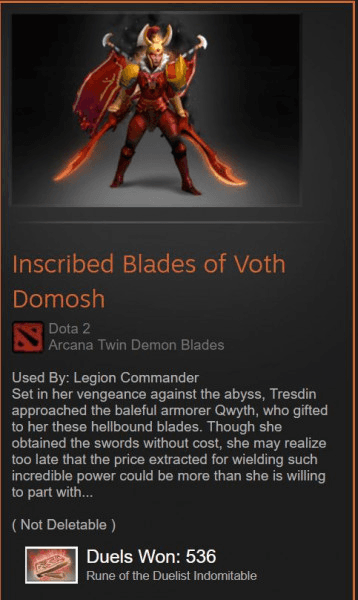 Inscribed Blades of Voth Domosh (Arcana Legion Commander)