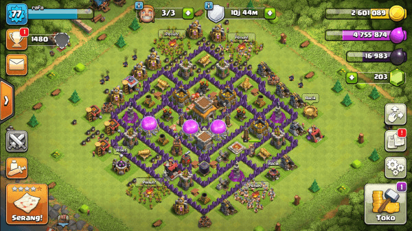 Town Hall 8 GG Akun Siap Tempur
