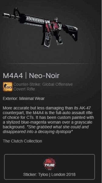 Gambar Product M4A4 Neo-Noir