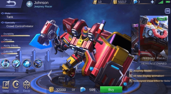 Gambar Product Jeepney Racer (Elite Skin Johnson)