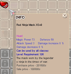 Gambar Product Red Ninja Mask XG+9 (RNM) XG+9
