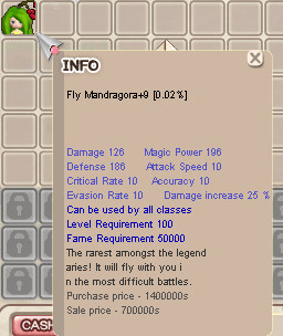 Fly Mandragora ( FM ) +9