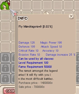 Fly Mandragora ( FM ) +9