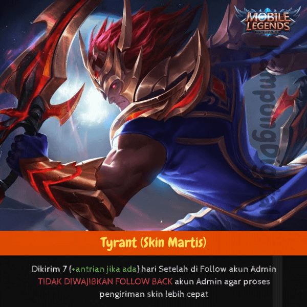 Gambar Product Tyrant (Skin Martis)