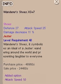Wanderer Shoes XG+7 Aspd 10