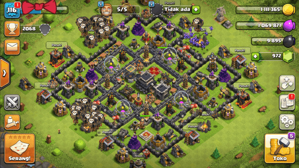 COC TH 9 GG - HARGA MURAH! LOGIN GMAIL