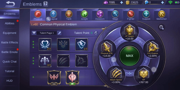 Akun Sultan, Emblem Full Max, WR herro tinggi